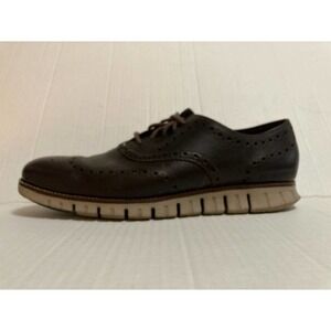 Men’s Cole Haan ZeroGrand Wing Ox Brogue Leather Brown Size 9.5 C25273‎